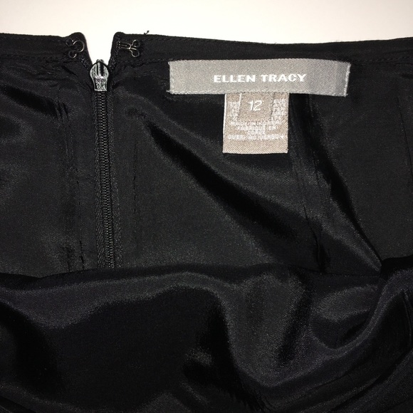 Ellen Tracy Women's Black Pencil Skirt Size 12 - Picture 3 of 5
